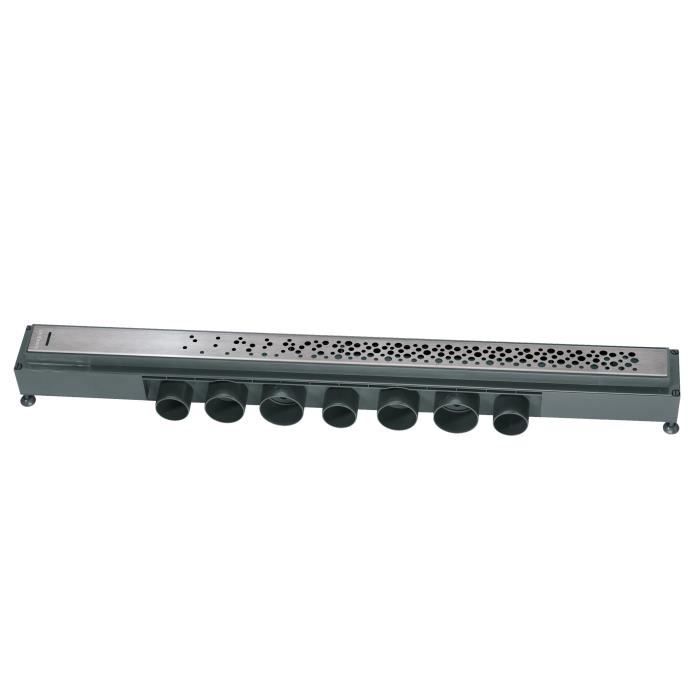Wirquin Venisio Expert Duschrinne – 900 Mm, Edelstahl-Wendegitter, Grau