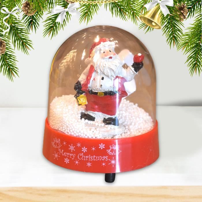 Boule à Neige Musicale de Noël Décoration de table Boule à neige