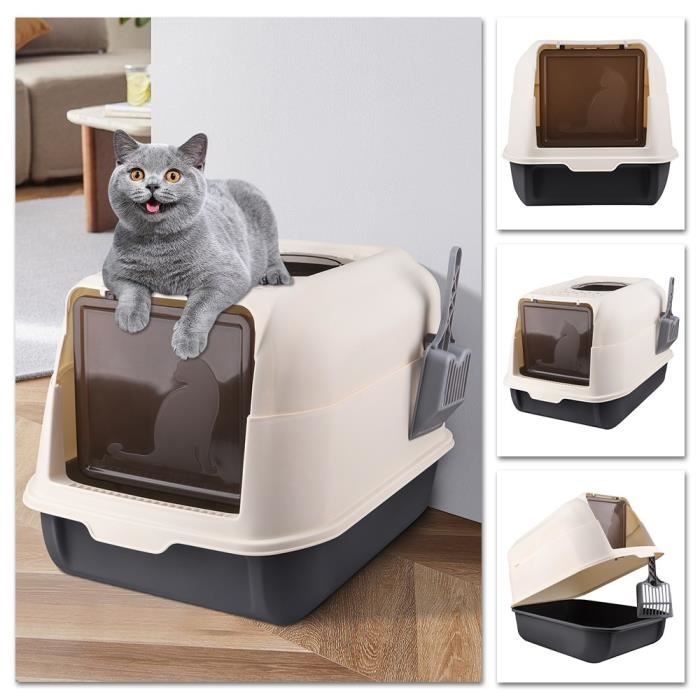 Comparer les prix de Bac à Litière pour Chat - XUANYU - XL - Noir - Moyen - A monter soi-même