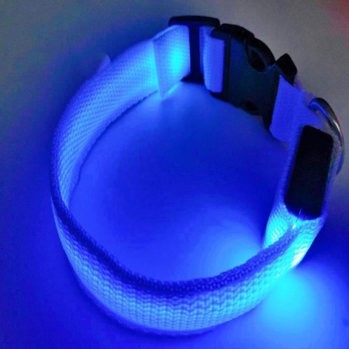 Comparer les prix de Collier lumineux LED rechargeable pour chien, réfléchissant réglable