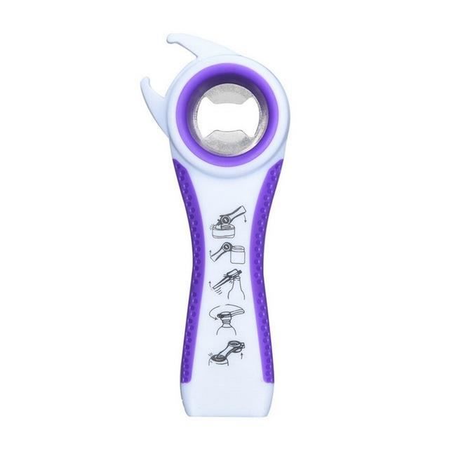Poignée ergonomique, ouvre-boîte multifonction, idéal pour les mains fragiles Poignée ergonomique, ouvre-boîte multifonction, idéal pour les mains fragiles