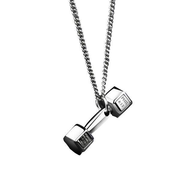 Pendentif Haltère En Or 14 Carats (585) - Or Jaune - Marque Geno Schmuck - Neuf Avec étiquettes