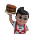Figurine - Bob's Big Boy - Modèle Bob Big Boy - Hauteur 19 cm - Mascotte de restaurant-1