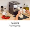Klarstein Pastamania Machine à pâtes avec 7 moules - Moteur 260W - 60 dB - Ecran LED - violet-1
