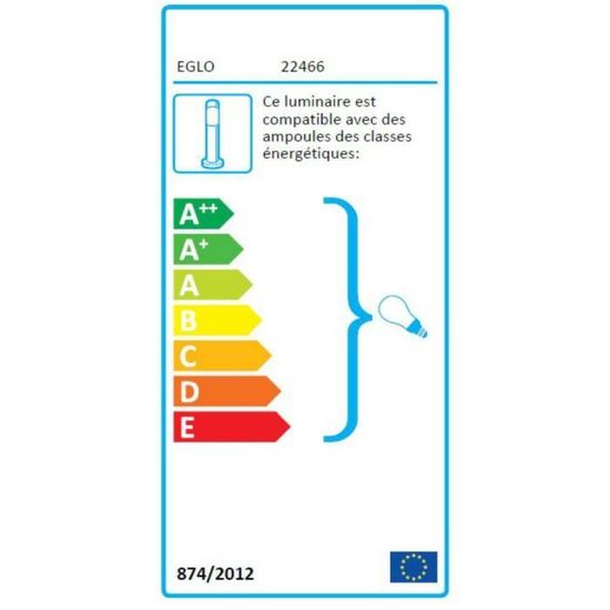 2 Bornes D Exterieur Blanc H38 5cm Eglo Achat Vente Laterna 2 Bornes Cdiscount