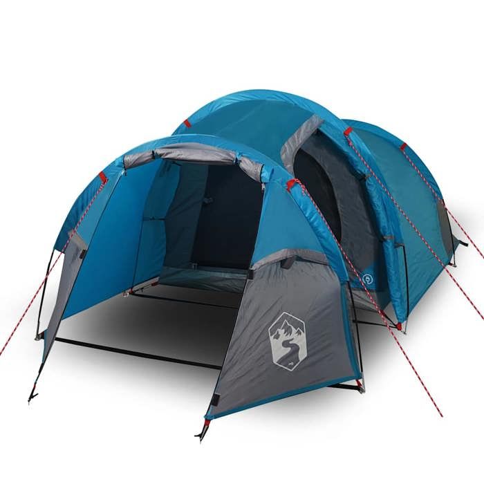 Tente De Camping Neuve 3 Places, Style Dôme, Bleue, Avec Sac De Transport - Parfaite Pour Débutants Tente Générique Campagne