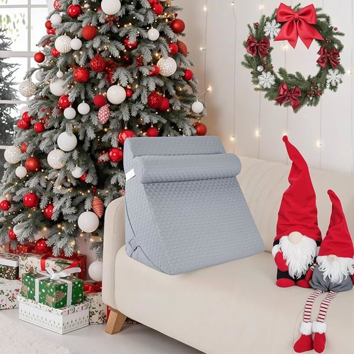 Coussins De Lecture Confortable Coussin De Lecture Triangulaire Pour Adulte - Coussin Dossier Rembourré Avec Poche Ferme Pour Dos Assis, Lit, Canapé - 3, S = 40 X 50 X 25 Cm Coussin De Lecture Pour Dormir