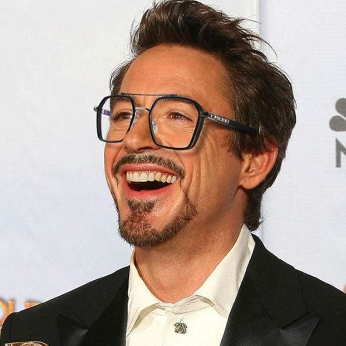 Lunettes Lunettes Iron Tony Stark en acetate Transparent pour homme et femme monture retro lumiere bleue Type 5 Achat Vente lunettes de vue Lunettes Lunettes Iron Tony Stark en acetate Transparent