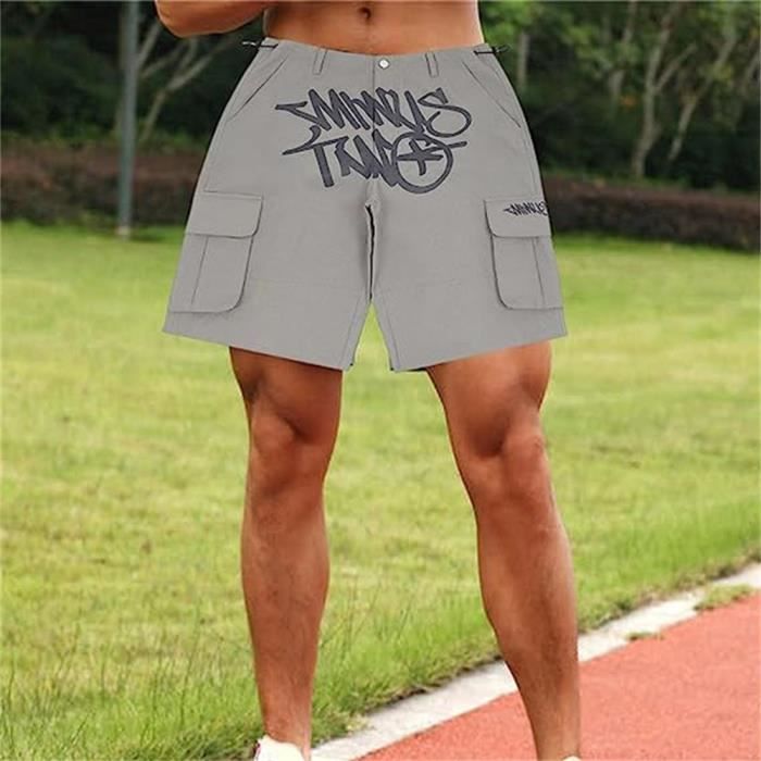 Shorts Y2k Pour Hommes Ete Minus Two Cargo Shorts Pantalons Courts Hip Hop Taille Haute Baggy Pantalon Jeans Gris Pants Gris Lettre Gris Pants Gris Lettre Cdiscount Pret a Porter