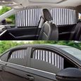 Pare-soleil magnétique pour voiture, rideau de voiture, Protection solaire pour fenêtre latérale, maille, Fi RUCKSITZ Sileber-2