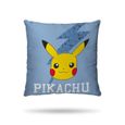 Pokemon - Parure De Lit Pikachu Réversible Enfant - Housse De Couette 140x200 cm + Taie d'oreiller 63x63 cm - Bleu - 100% Coton-2