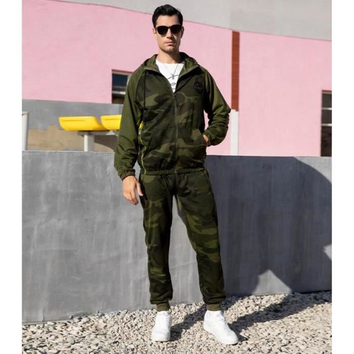 Survetement homme camouflage deals