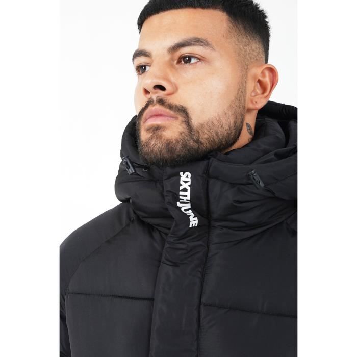 Sixth June Doudoune oversize matelassee courte Noir Noir Cdiscount Pret a Porter