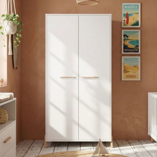 Babyprice Joy Naturel Armoire 2 Portes Cdiscount Puericulture Eveil Bebe