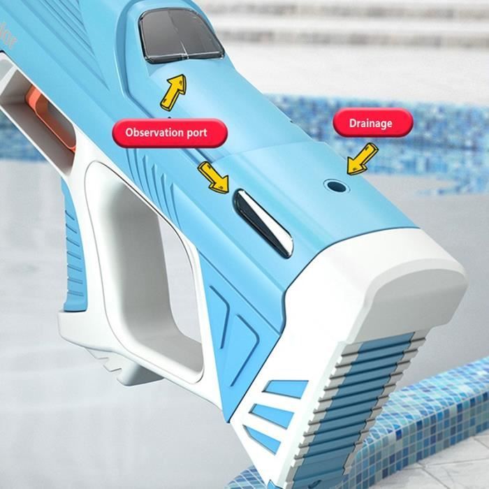 SpyraGO Pistolet à Eau électronique Automatique – Portée 9 M, Affichage LED, Charge Rapide – Pour Kids Et Adultes, été 2026 !