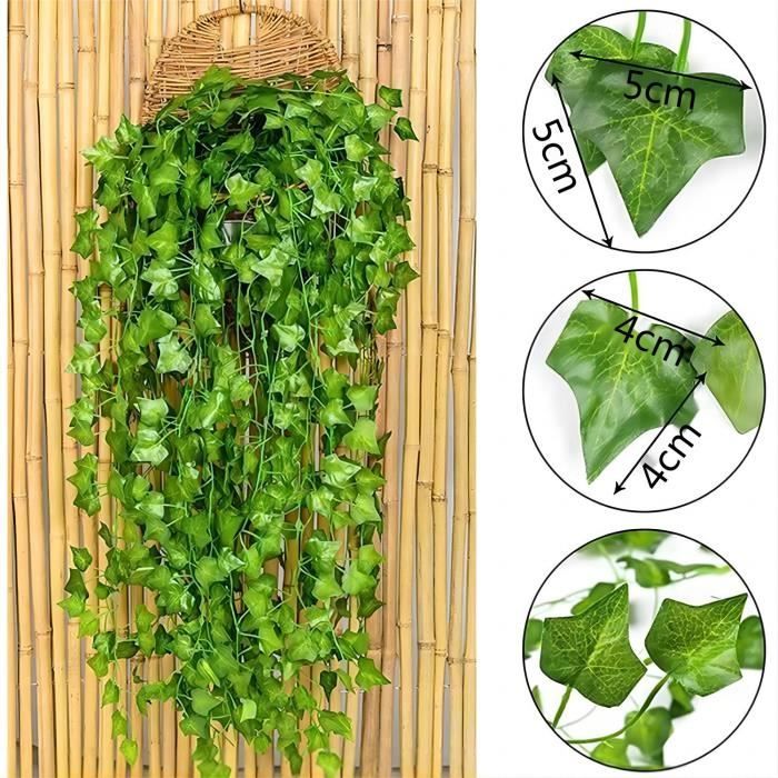 MTEVOTX plante artificielle - Faux Lierre Artificielles Vertes - Intérieure  Decoration - décoration de Noël ( 2 Pièces 100cm ) - Cdiscount Maison