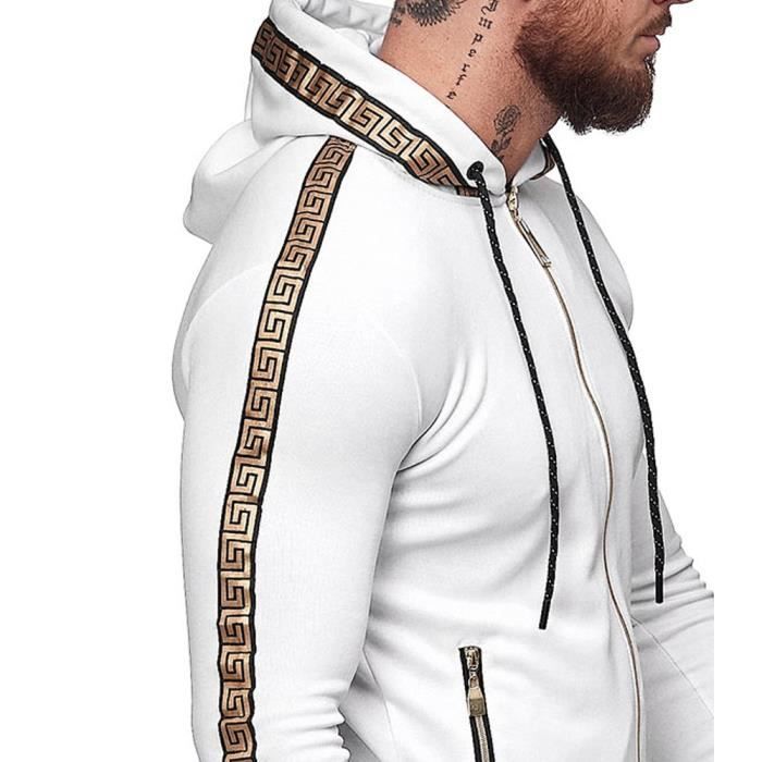 Ensemble de survetement blanc pour homme Survet 1424 Blanc Cdiscount Pret a Porter