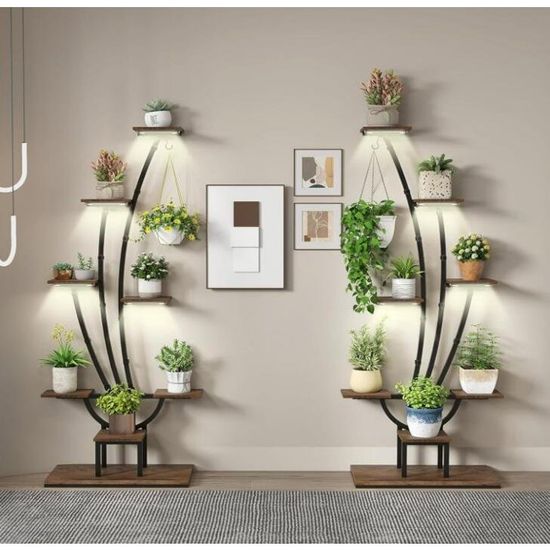 Support Pour Plantes Avec Lampe De Croissance, étagère à 4 Niveaux Avec éclairage LED 3000