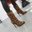 bottines talon leopard