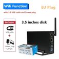 Bouchon UE - Antenne Wifi Externe Sans Fil En Aluminium 3.5, Boîtier De Disque Dur Sata Usb Hdd, Pour Routeur-0