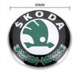 1×Insigne logo emblème arrière 80mm vert Adaptation SKODA FABIA OCTAVIA SUPERB ROOMSTER-0
