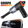6000Pa Mini Aspirateur à Main sans Fil,Aspirateur de Voiture Portable -Sec pour Voiture, Maison, Bureau-0