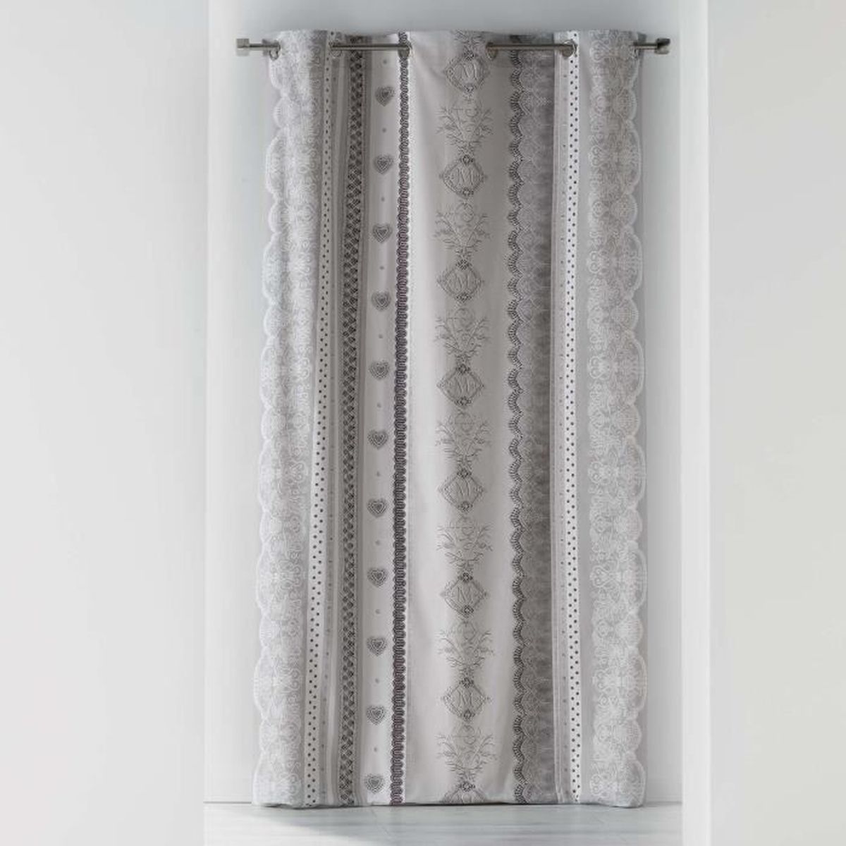 Douceur dInt/érieur Rideau A Oeillets 140 x 240 CM Coton Imprime SOLAMOUR