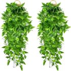 MTEVOTX 2pièce Plantes Suspendues Artificielles, Convient pour Mariage, Jardin, Panier Suspendu, Couloir, décoration Murale-100cm