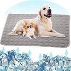 GOGOLOVING Tapis Rafraichissant Chien Automatique - 70x55CM Tissu De Soie De Glace Non Toxique, Lavable à La Main,Panier Chien, Gris