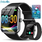 FEIPUQU Montre Connectée Homme Appel Bluetooth 1.85" HD Smartwatch 100 Modes Sportifs, Etanche,Sommeil pour Android iOS - Noir