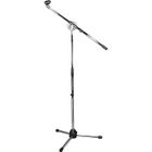Pied de micro télescopique chromé - KOOL SOUND - KMS-100-K - Hauteur 80-133 cm - Perche 65 cm