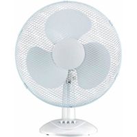 RAYDAN Ventilateur de table Blanc Petit 40 cm et 40 W de puissance | Modele Up Comfort Home | Ventilateur de bureau oscillant