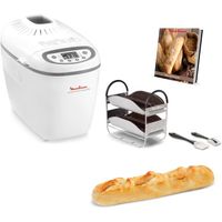 Home Bread Baguette Machine à petits pains, 16 programmes, Résultats homogènes, Jusqu'à 1,5 kg de pain frais, Plaques croustillants