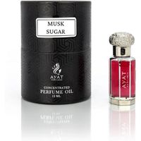 AYAT PERFUMES – Extrait de Parfum Musk Sugar 12ml | Fabriqué à Dubai | Unisexe Sans Alcool | Huile Parfumée Arabian Longue Durée