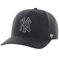 47 Brand New York Yankees Cold Zone '47 B-CLZOE17WBP-BKB, Homme, Noir, casquettes