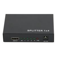 Sonew Splitter HDMI 1 Entrée 4 Sorties - 4Ports Amplificateur - 4K 1080p
