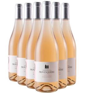 VIN ROSE Pays d'Oc Pinot Gris Rosé 2022 - Lot de 6x75cl - Domaine La Provenquière - Vin IGP Rosé du Languedoc - Roussillon