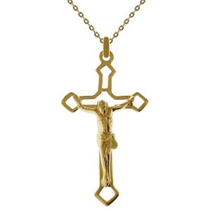 Médaille pendentif 18mm en or 18 carats Scapulaire. Coeur de Jésus