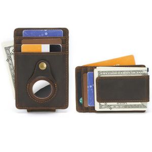 Homme faux cuir élégant portefeuille carte de crédit case holder deux volets purse slim 