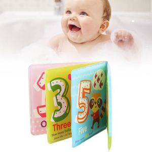 KIT BAIN BÉBÉ EJ.life Livre de bain pour bébé en EVA mousse sûr, sans BPA, facile à nettoyer, stimule l'imagination et développe la perception