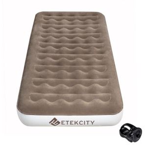 Beige pour lit King Size PVC//Polyester Jilong Relax Matelas Gonflable avec Pompe /électrique int/égr/ée