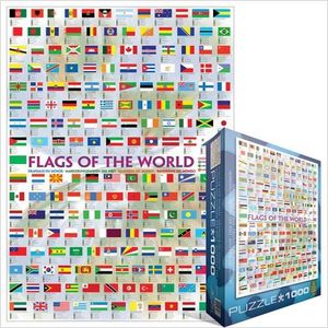 PUZZLE Puzzle 1000 pièces - Eurographics - Drapeaux du mo