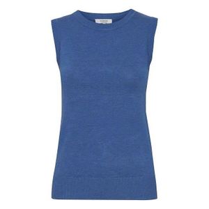 SOUS-PULL Pull sans manches col rond femme b.young Pimba1 - strong blue melange - XL