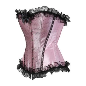 JUPE Mini jupes tutu en maille noire et dentelle,nœuds décoratifs,multicouches,sexy,micro,danse Showgirl- 820 pink[F4]