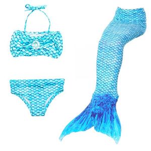 Costumes de Bain Queue de Sir/ène Filles Fishtail Costume Cosplay VGEBY1 3pcs Maillot de Bain Mer-Fille Enfants