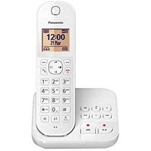 Téléphone fixe téléphone sans Fil dect avec répondeur blanc