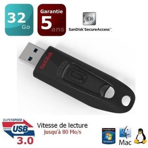 CLÉ USB SANDISK Clé USB Ultra - 32Gb - 3.0