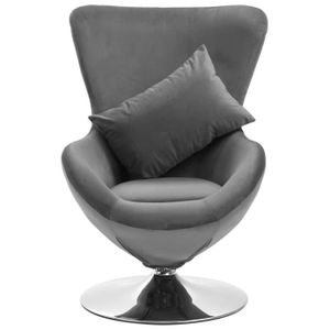 Fauteuil En Forme Oeuf Gris Cdiscount