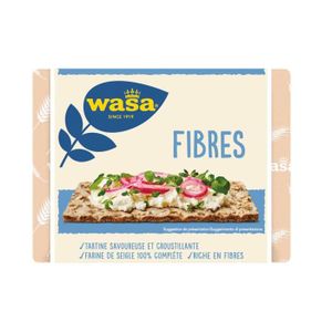 BISCOTTES LOT DE 3 - WASA - Biscottes croustillantes Fibres 