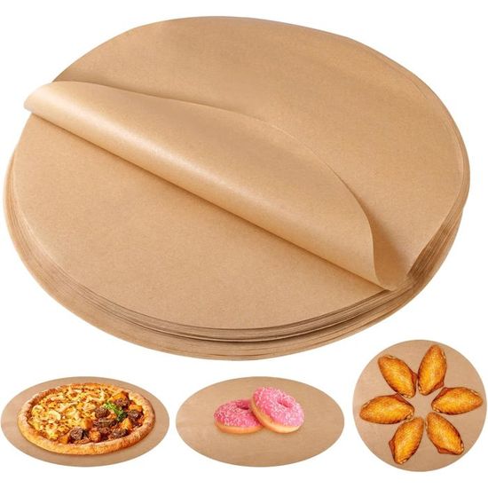 Lot De 100 Feuilles De Papier Antiadhésif - Papier Sulfurisé Rond